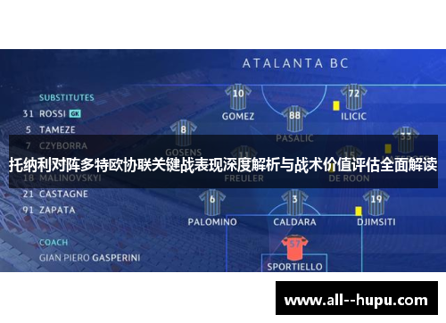 托纳利对阵多特欧协联关键战表现深度解析与战术价值评估全面解读